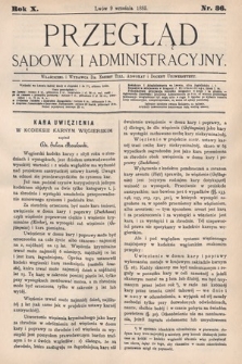 Przegląd Sądowy i Administracyjny. 1885, nr 36