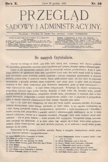 Przegląd Sądowy i Administracyjny. 1885, nr 52