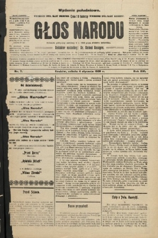 Głos Narodu : dziennik polityczny, założony w r. 1893 przez Józefa Rogosza (wydanie południowe). 1908, nr 7