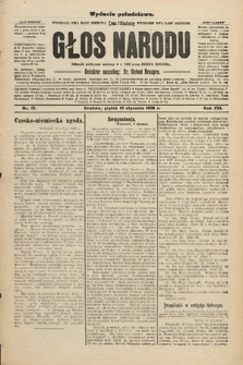 Głos Narodu : dziennik polityczny, założony w r. 1893 przez Józefa Rogosza (wydanie południowe). 1908, nr 15