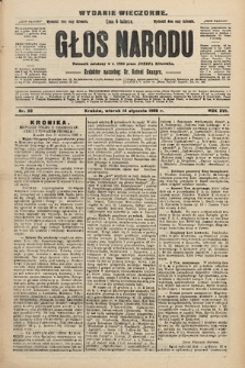 Głos Narodu : dziennik polityczny, założony w r. 1893 przez Józefa Rogosza (wydanie wieczorne). 1908, nr 20