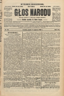 Głos Narodu : dziennik polityczny, założony w r. 1893 przez Józefa Rogosza (wydanie wieczorne). 1908, nr 26