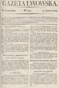 Gazeta Lwowska. 1818, nr 90