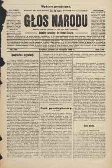 Głos Narodu : dziennik polityczny, założony w r. 1893 przez Józefa Rogosza (wydanie południowe). 1908, nr 39