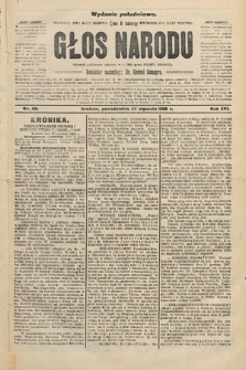 Głos Narodu : dziennik polityczny, założony w r. 1893 przez Józefa Rogosza (wydanie południowe). 1908, nr 43