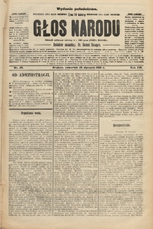 Głos Narodu : dziennik polityczny, założony w r. 1893 przez Józefa Rogosza (wydanie południowe). 1908, nr 49