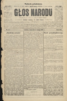 Głos Narodu : dziennik polityczny, założony w r. 1893 przez Józefa Rogosza (wydanie południowe). 1908, nr 61