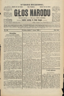 Głos Narodu : dziennik polityczny, założony w r. 1893 przez Józefa Rogosza (wydanie wieczorne). 1908, nr 62