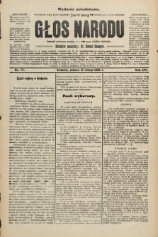 Głos Narodu : dziennik polityczny, założony w r. 1893 przez Józefa Rogosza (wydanie południowe). 1908, nr 77