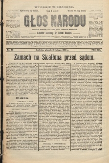 Głos Narodu : dziennik polityczny, założony w r. 1893 przez Józefa Rogosza (wydanie wieczorne). 1908, nr 80