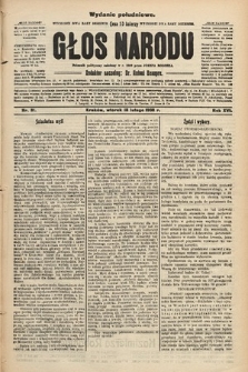 Głos Narodu : dziennik polityczny, założony w r. 1893 przez Józefa Rogosza (wydanie południowe). 1908, nr 81