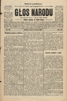 Głos Narodu : dziennik polityczny, założony w r. 1893 przez Józefa Rogosza (wydanie południowe). 1908, nr 83