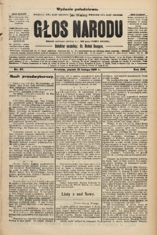Głos Narodu : dziennik polityczny, założony w r. 1893 przez Józefa Rogosza (wydanie południowe). 1908, nr 87