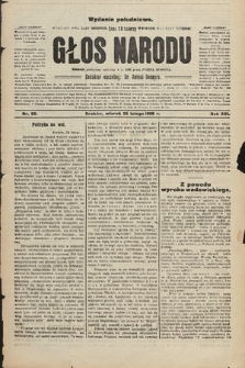 Głos Narodu : dziennik polityczny, założony w r. 1893 przez Józefa Rogosza (wydanie południowe). 1908, nr 93