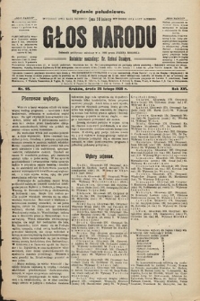 Głos Narodu : dziennik polityczny, założony w r. 1893 przez Józefa Rogosza (wydanie południowe). 1908, nr 95