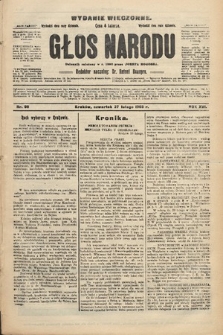 Głos Narodu : dziennik polityczny, założony w r. 1893 przez Józefa Rogosza (wydanie wieczorne). 1908, nr 96