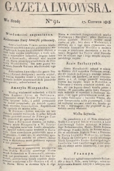 Gazeta Lwowska. 1818, nr 91