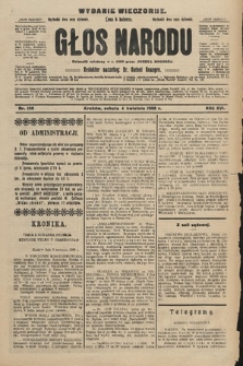 Głos Narodu : dziennik polityczny, założony w r. 1893 przez Józefa Rogosza (wydanie wieczorne). 1908, nr 158