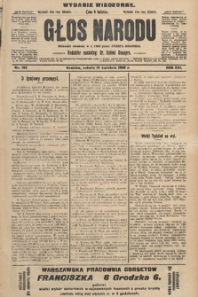 Głos Narodu : dziennik polityczny, założony w r. 1893 przez Józefa Rogosza (wydanie wieczorne). 1908, nr 182