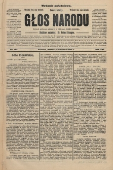 Głos Narodu : dziennik polityczny, założony w r. 1893 przez Józefa Rogosza (wydanie południowe). 1908, nr 184