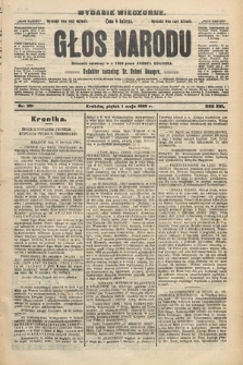 Głos Narodu : dziennik polityczny, założony w r. 1893 przez Józefa Rogosza (wydanie wieczorne). 1908, nr 201