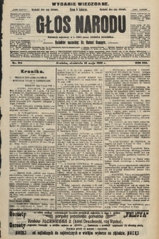 Głos Narodu : dziennik polityczny, założony w r. 1893 przez Józefa Rogosza (wydanie wieczorne). 1908, nr 215