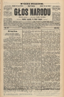 Głos Narodu : dziennik polityczny, założony w r. 1893 przez Józefa Rogosza (wydanie wieczorne). 1908, nr 241