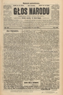 Głos Narodu : dziennik polityczny, założony w r. 1893 przez Józefa Rogosza (wydanie południowe). 1908, nr 244