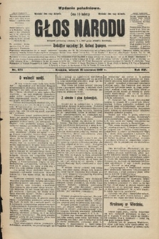 Głos Narodu : dziennik polityczny, założony w r. 1893 przez Józefa Rogosza (wydanie południowe). 1908, nr 274