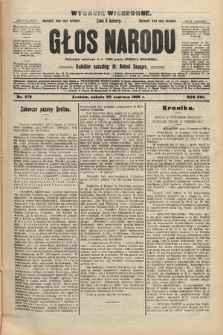 Głos Narodu : dziennik polityczny, założony w r. 1893 przez Józefa Rogosza (wydanie wieczorne). 1908, nr 279