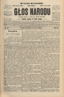 Głos Narodu : dziennik polityczny, założony w r. 1893 przez Józefa Rogosza (wydanie wieczorne). 1908, nr 281
