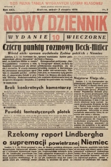 Nowy Dziennik (wydanie wieczorne). 1939, nr 7