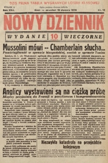 Nowy Dziennik (wydanie wieczorne). 1939, nr 12