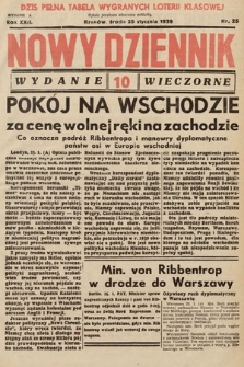 Nowy Dziennik (wydanie wieczorne). 1939, nr 25