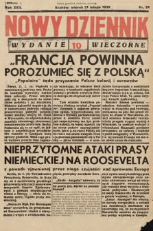 Nowy Dziennik (wydanie wieczorne). 1939, nr 52
