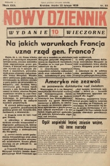 Nowy Dziennik (wydanie wieczorne). 1939, nr 53
