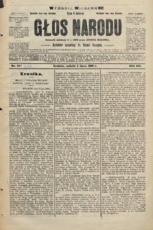Głos Narodu : dziennik polityczny, założony w r. 1893 przez Józefa Rogosza (wydanie wieczorne). 1908, nr 299