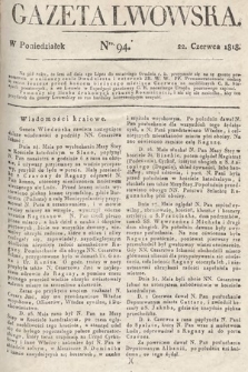 Gazeta Lwowska. 1818, nr 94