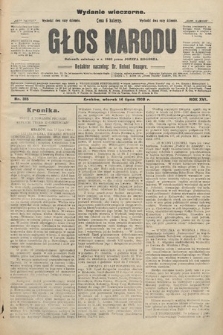 Głos Narodu : dziennik polityczny, założony w r. 1893 przez Józefa Rogosza (wydanie wieczorne). 1908, nr 315