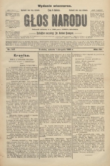 Głos Narodu : dziennik polityczny, założony w r. 1893 przez Józefa Rogosza (wydanie wieczorne). 1908, nr 347