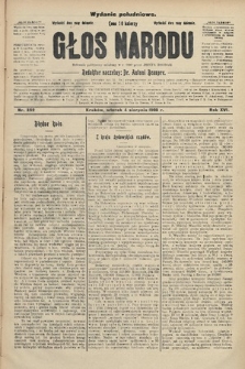 Głos Narodu : dziennik polityczny, założony w r. 1893 przez Józefa Rogosza (wydanie południowe). 1908, nr 352