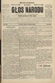 Głos Narodu : dziennik polityczny, założony w r. 1893 przez Józefa Rogosza (wydanie południowe). 1908, nr 354