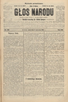 Głos Narodu : dziennik polityczny, założony w r. 1893 przez Józefa Rogosza (wydanie południowe). 1908, nr 356