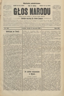 Głos Narodu : dziennik polityczny, założony w r. 1893 przez Józefa Rogosza (wydanie południowe). 1908, nr 366