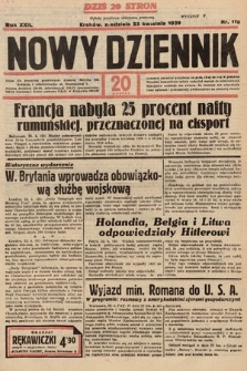 Nowy Dziennik. 1939, nr 110