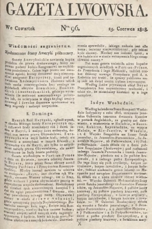 Gazeta Lwowska. 1818, nr 96