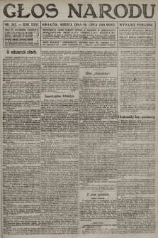 Głos Narodu (wydanie poranne). 1916, nr 342