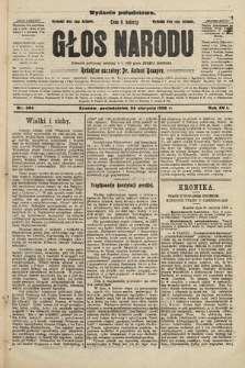 Głos Narodu : dziennik założony w r. 1893 przez Józefa Rogosza (wydanie południowe). 1908, nr 384