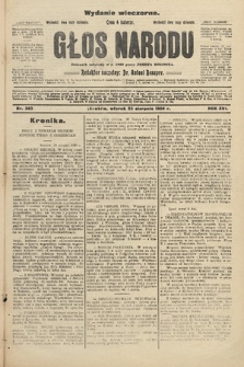 Głos Narodu : dziennik założony w r. 1893 przez Józefa Rogosza (wydanie wieczorne). 1908, nr 385
