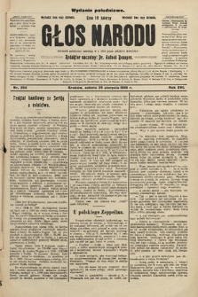 Głos Narodu : dziennik założony w r. 1893 przez Józefa Rogosza (wydanie południowe). 1908, nr 394